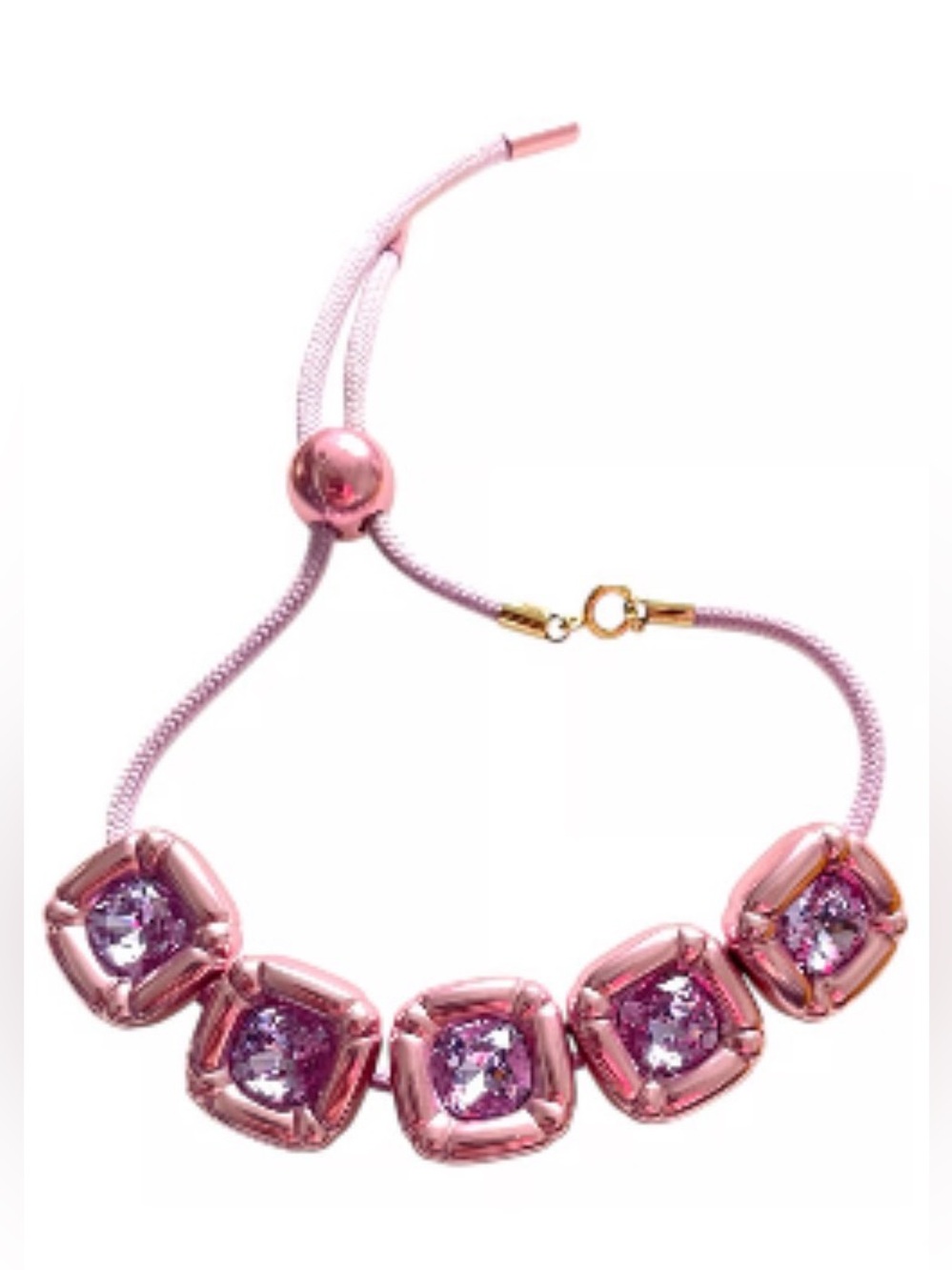Swarvoski Dulcis Bracelet- Cushion Cut Crystals, Purple - 5613731